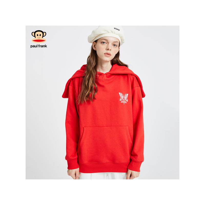 Paul Frank/大嘴猴卫衣新款女外套宽松韩版秋装印花女装休闲