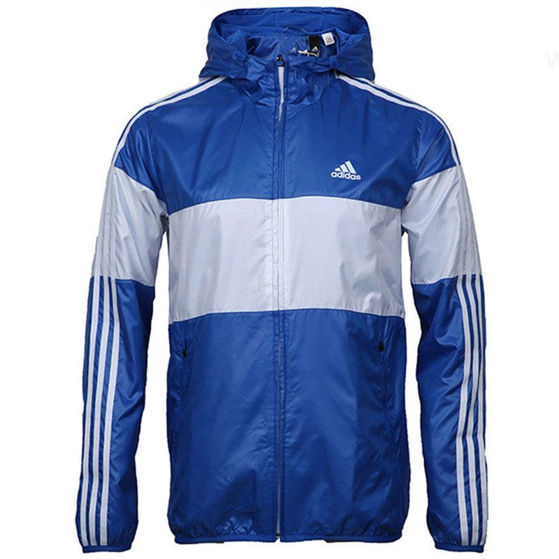 Adidas/阿迪达斯外套男子夏季薄款防晒运动跑步防风服夹克AY3813_1图片