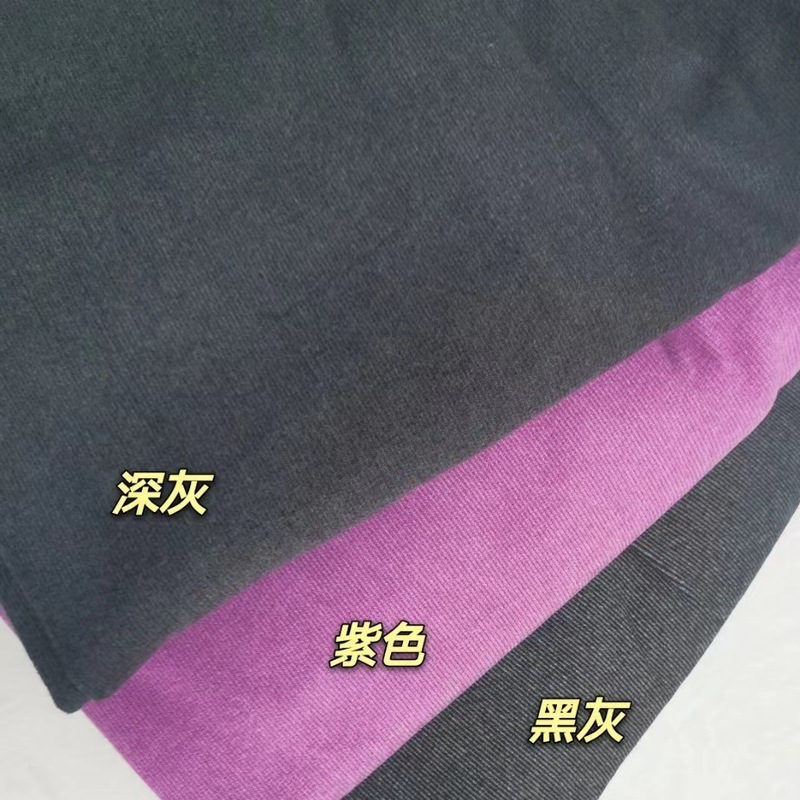 Jusen Shayu女士德绒秋裤女无痕双面磨毛坑条女式保暖裤女款高腰
