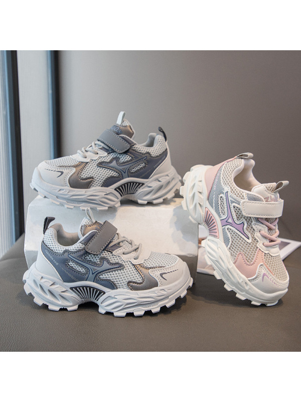 儿童鞋秋季新款男童运动鞋女童老爹鞋学生休闲轻便透气跑步鞋