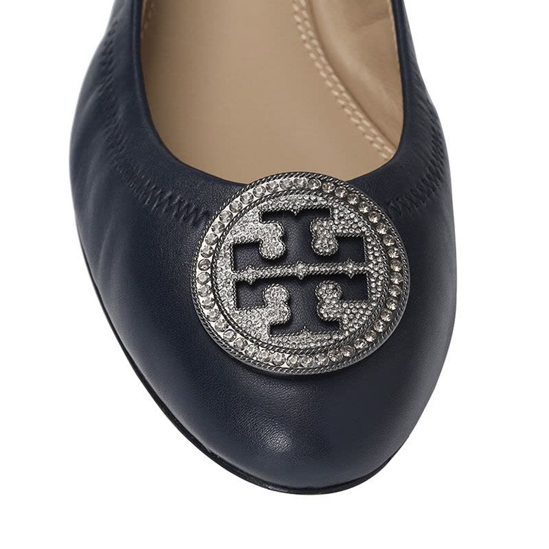 TORY BURCH/汤丽柏琦 女鞋LIANA双T标志浅口芭蕾舞平底鞋 46084图片