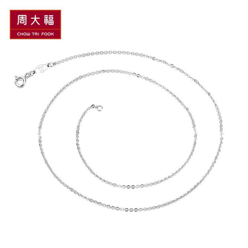 schl-周大福珠宝首饰简约优雅十字链925银项链