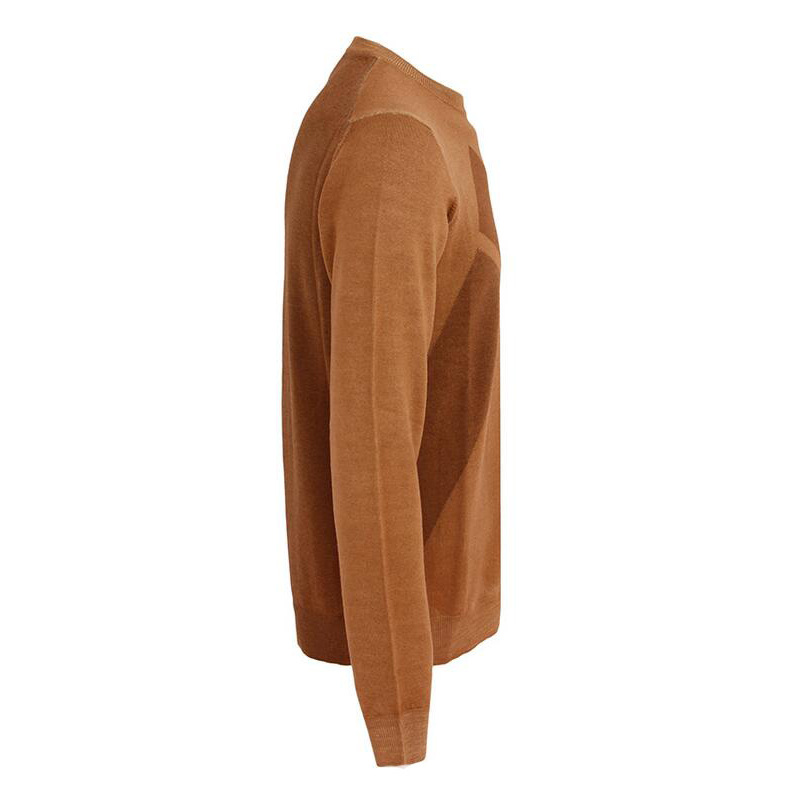 Armani Collezioni/阿玛尼·卡尔兹 奢侈品 男士棕黄色 羊毛针织衫 SCM36MSC33M240