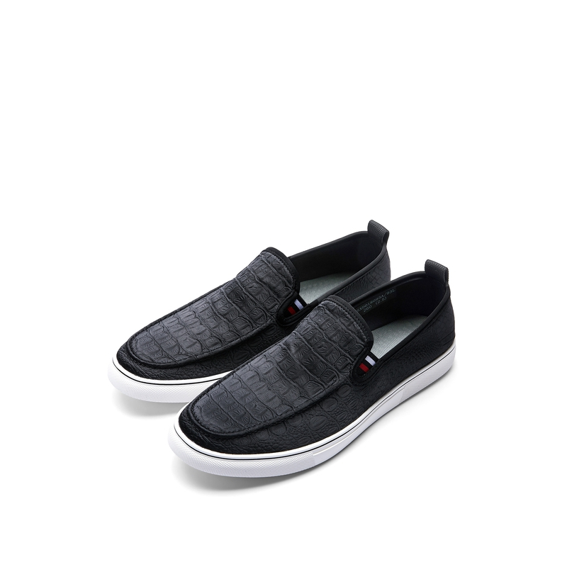 hla海澜之家圆头套脚休闲鞋2019春季时尚休闲懒人鞋雨伞布鞋hsxdd1r00