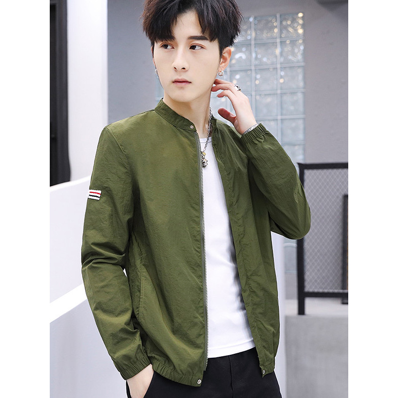 三弦(LA CORDE) 2019夏季新品男士防嗮服轻薄夹克男韩版潮流外套LA-QZQ-F01