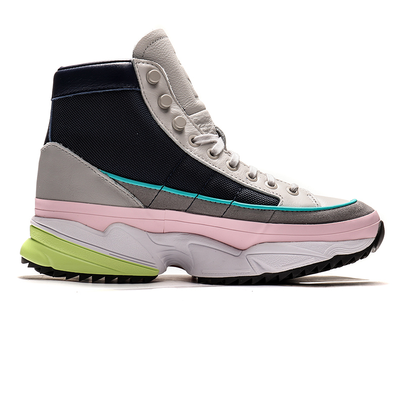 adidas阿迪达斯三叶草女鞋水原希子同款运动鞋高帮休闲鞋ef9096