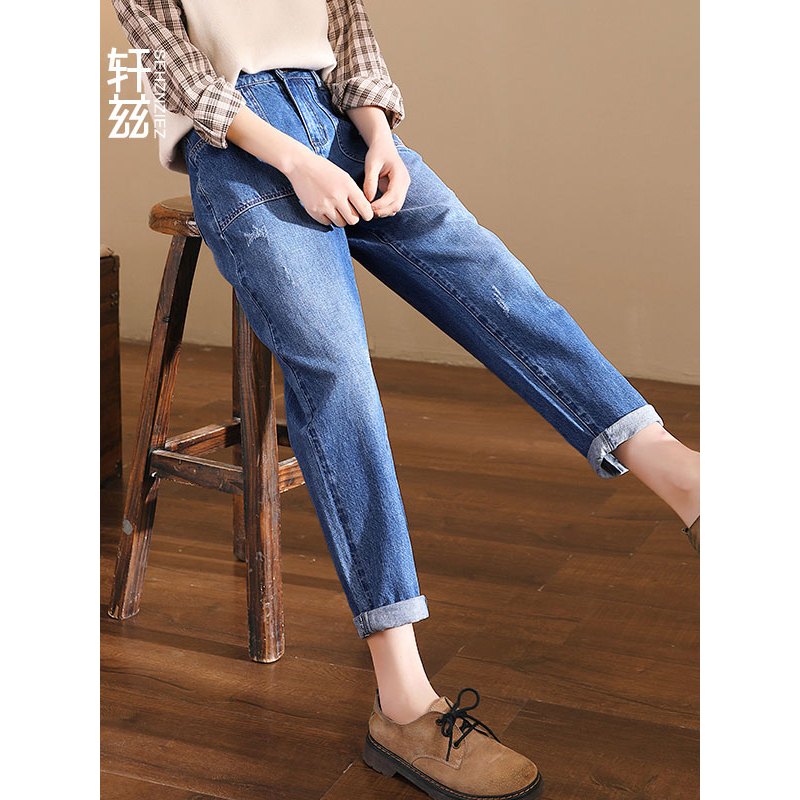 轩兹sehznziez女士牛仔裤