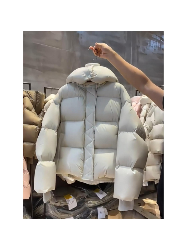 年冬季新款高品质棉衣超厚短款宽松棉服小个子连帽面包服外套