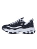 Skechers男鞋D’LITES厚底鞋轻便熊猫鞋跑步鞋52675-BKW
