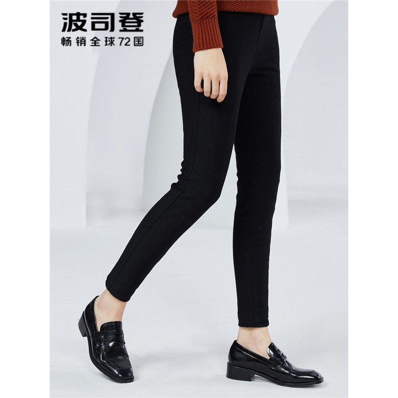 波司登BOSIDENG羽绒裤女外穿冬季加厚保暖修身显瘦女士冬天裤子B80141052
