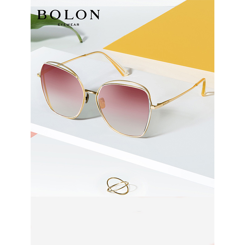 BOLON暴龙眼镜太阳镜偏光墨镜女士个性时尚潮圆脸全框眼镜BL7011