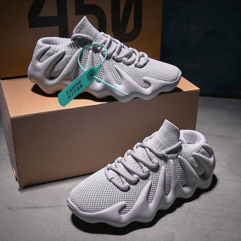 Ceba新款火山底椰子鞋2021夏季潮流飞织透气运动鞋个性低帮跑步女鞋图片