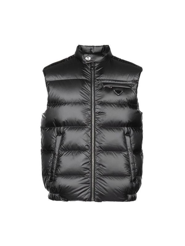 prada普拉达男士锦纶鹅绒羽绒马甲sgb1141c4g