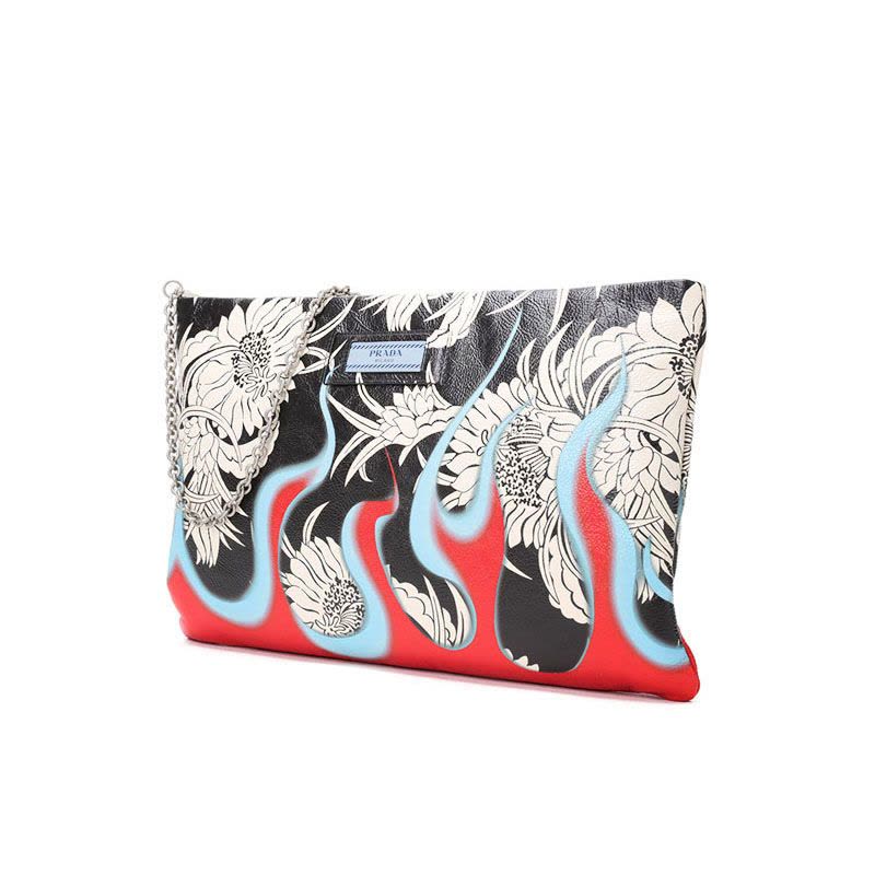 PRADA 印花款手拿单肩包 1BF060 OOO图片