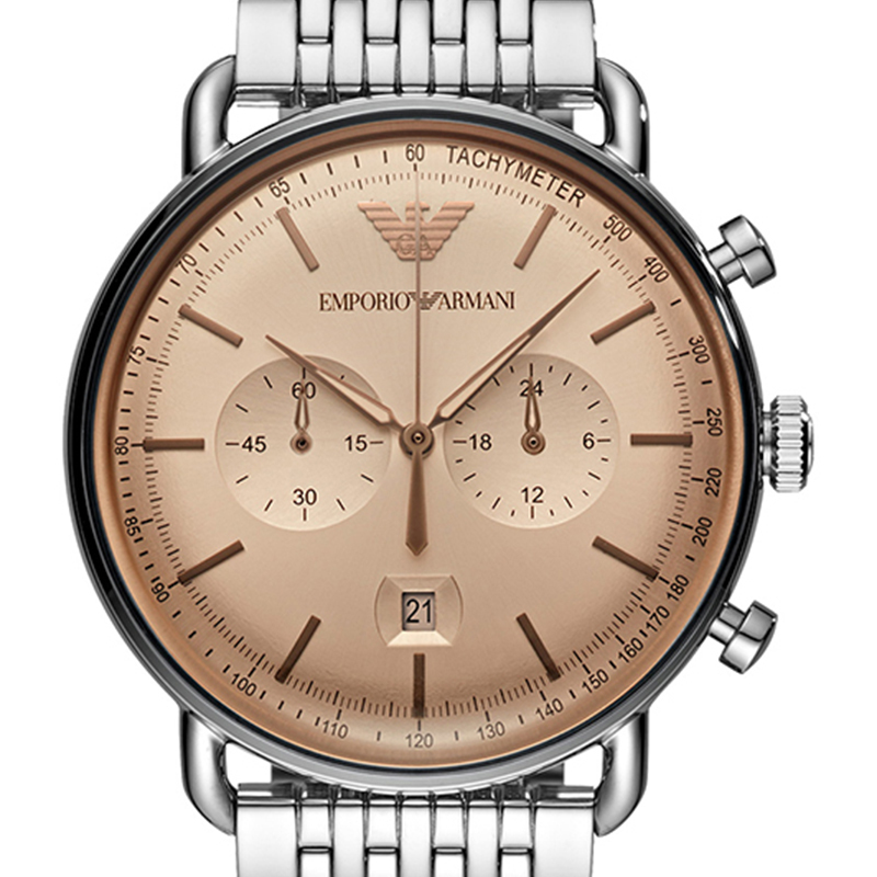 阿玛尼（Emporio Armani）手表男士飞行员系列多功能石英手表 AR11239