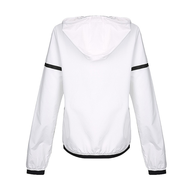 ADIDAS阿迪达斯NEO夏季男子连帽防风服运动休闲夹克DU8156