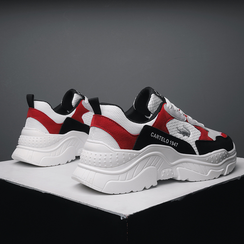 卡帝乐鳄鱼cartelo春夏新款运动休闲老爹鞋百搭韩版ins潮流气垫增高