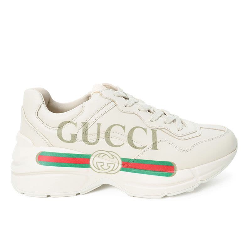 预售 古驰GUCCI Rhyton 老爹鞋 皮带标识粒面皮528892 女士低帮鞋运动鞋图片