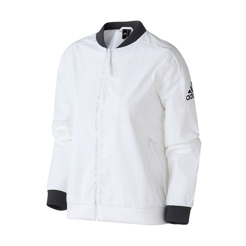,adidas阿迪达斯女子夹克外套立领休闲运动服DM5258