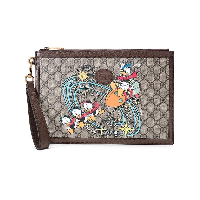 GUCCI 古驰 男女中性Disney x Gucci人造帆布仿古做旧手拿包 647925 2OAAT