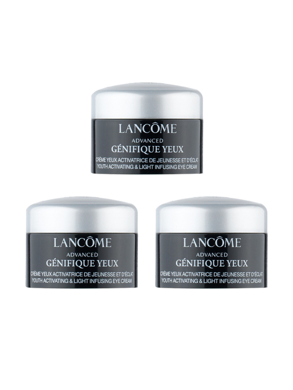 兰蔻 肌底精华焕亮眼霜 5mL*3小样小黑瓶发光眼霜淡化黑眼圈细纹