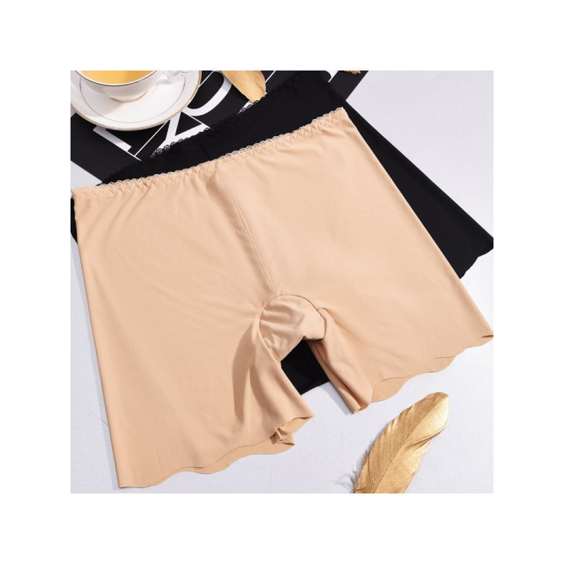 enk女士内裤女安全裤女冰丝无痕打底裤防走光薄款 2条装