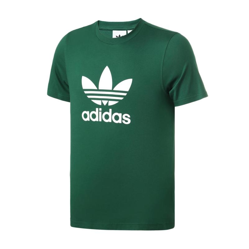 阿迪达斯三叶草男服短袖T恤大LOGO运动休闲服GJ8295