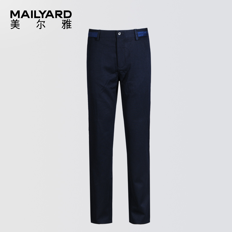 美尔雅(MAILYARD)休闲裤男 商务休闲男裤 男式长裤 秋冬男士裤子厚 090