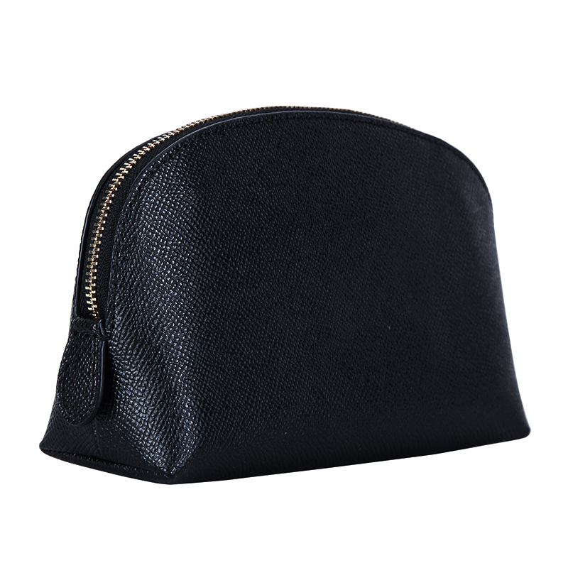 COACH 蔻驰 奢侈品 女士专柜款黑色皮质化妆包