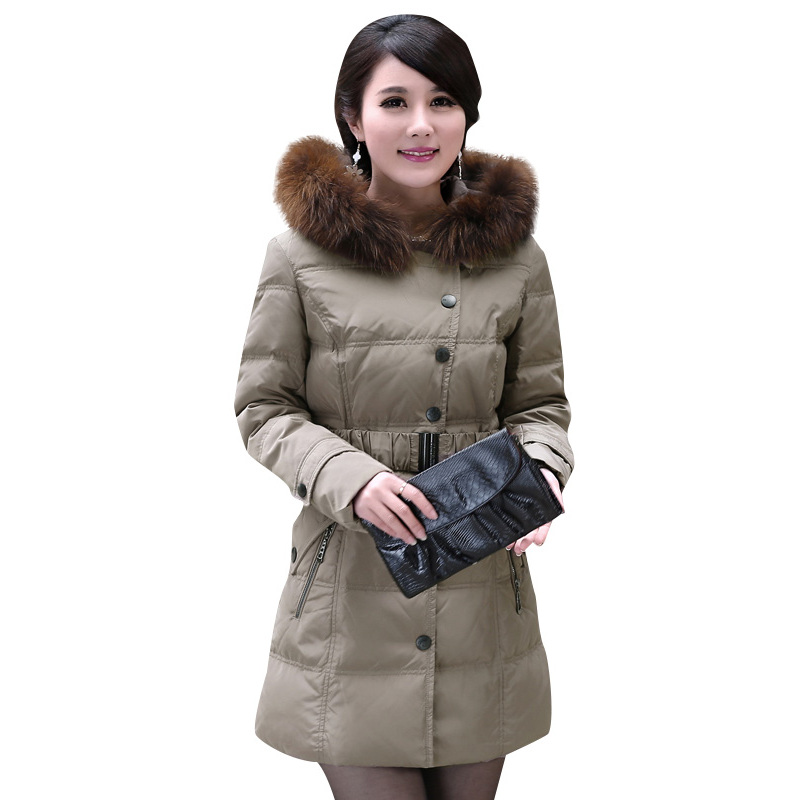 俞兆林中老年羽绒服女大码加厚妈妈装女装外套YWYR189137