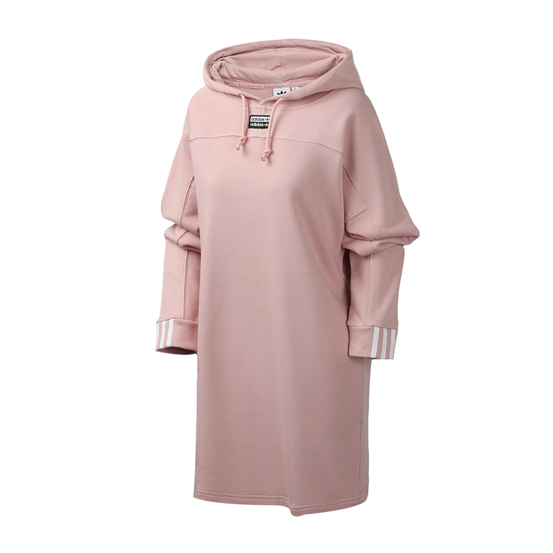 adidas阿迪达斯三叶草女装运动服休闲连衣裙卫衣ED7448