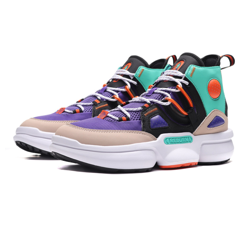 【自营】李宁重燃2.0 ez-fit男子包裹高帮篮球休闲鞋agbq011-2