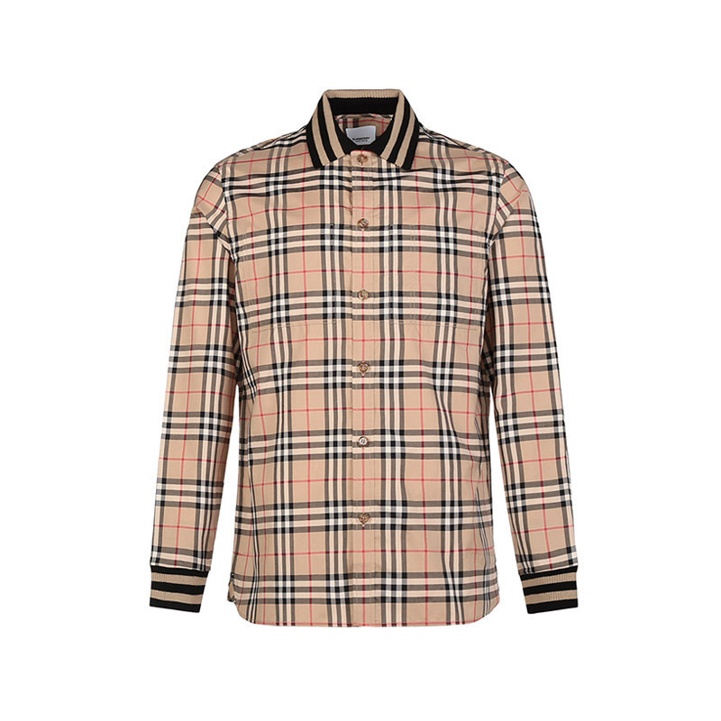 博柏利/巴宝莉 BURBERRY 男款 棉质长袖衬衫80501311