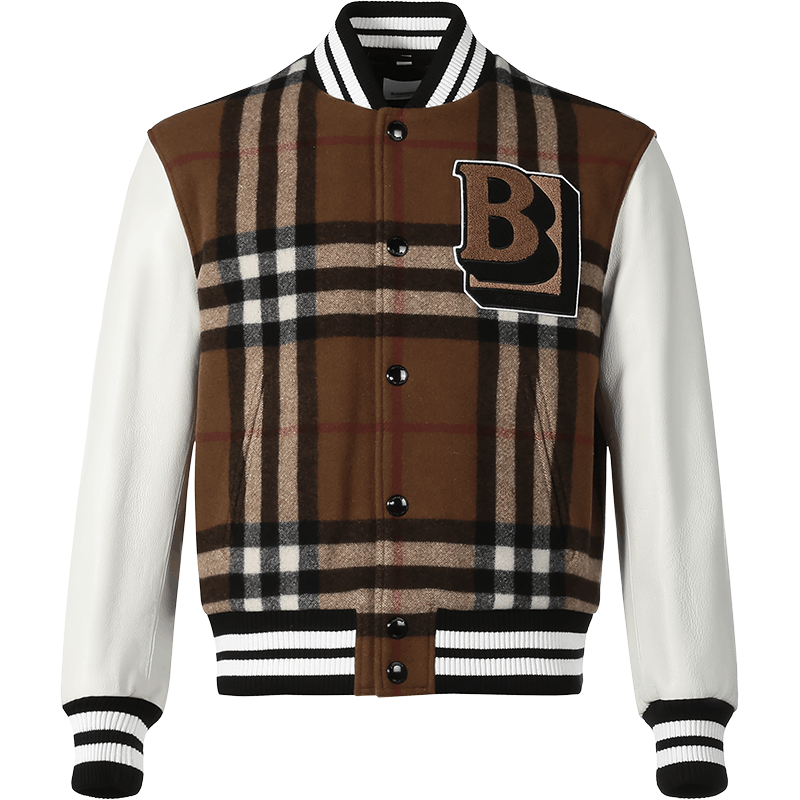 博柏利/巴宝莉 BURBERRY 男款 绵羊毛/锦纶/牛皮革棉服夹克外套80486911图片