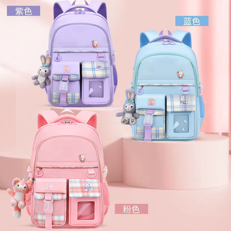 新款书包女生小学生四五女童三到六减负护脊一年级女孩超轻便儿童