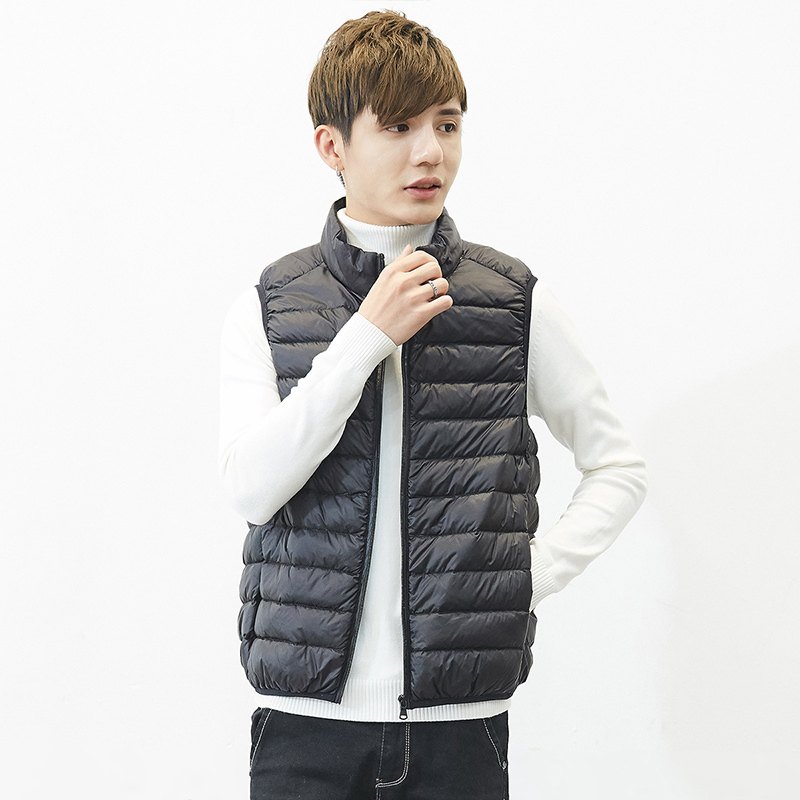 yaloo/雅鹿羽绒马甲2017新款韩版秋冬潮流运动轻薄立领背心外套男