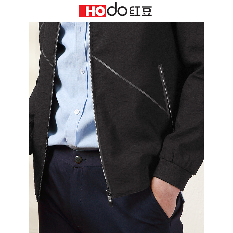 HODO红豆男装 男士夹克 2019春季新款棒球服领休闲夹克