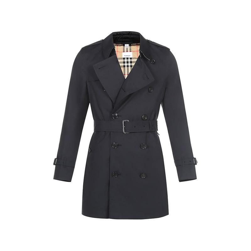 博柏利burberry男款棉质短款trench风衣外套80152381视频