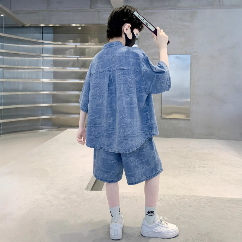 男童汉服套装2025新款男孩儿童演出表演服夏季中式国风唐装古装潮