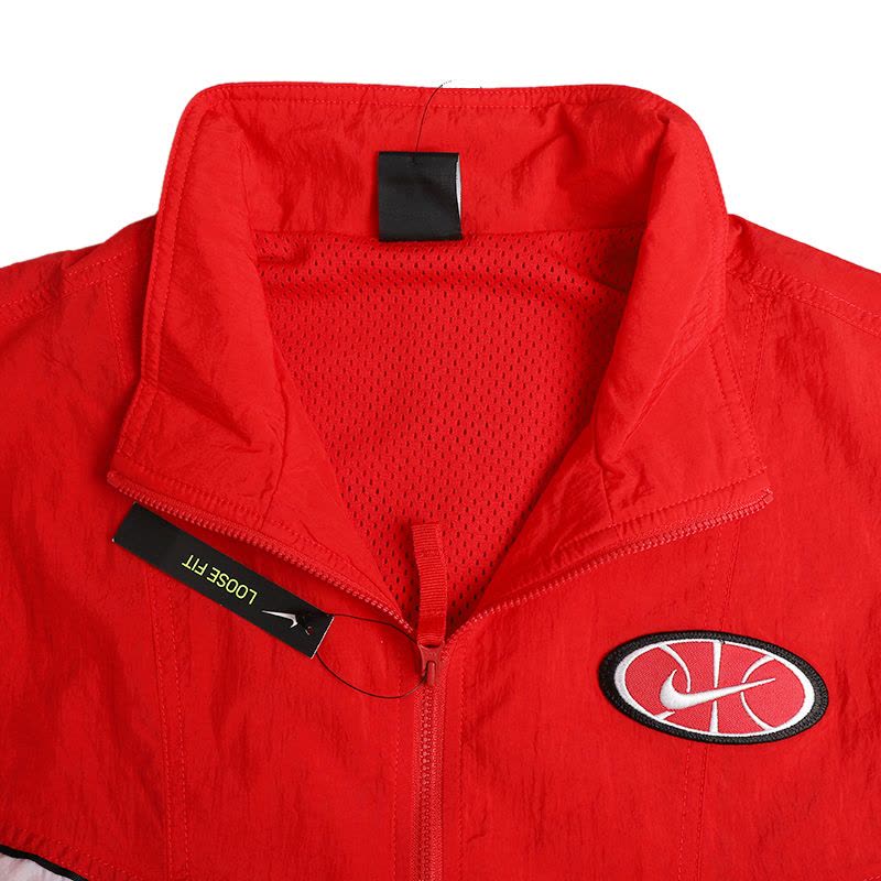 耐克男装2019秋季新款运动休闲服篮球夹克立领防风外套AV9756-657图片