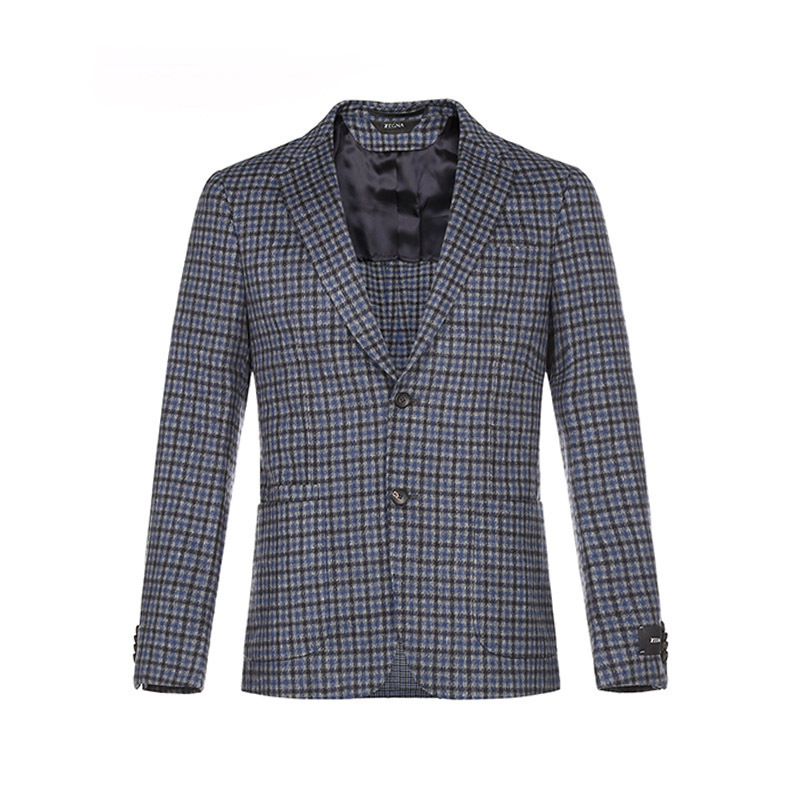 杰尼亚 z zegna 男士羊毛/聚酰胺西服上衣外套250781 1vdug0