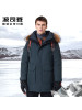 波司登保暖GORE-TEX防水防寒中长款羽绒服外套男