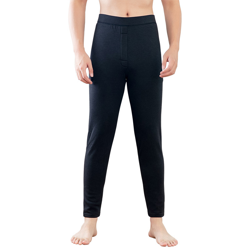 Jusen Shayu800G厚秋冬男士保暖裤男驼绒长护膝加绒加厚保暖打底