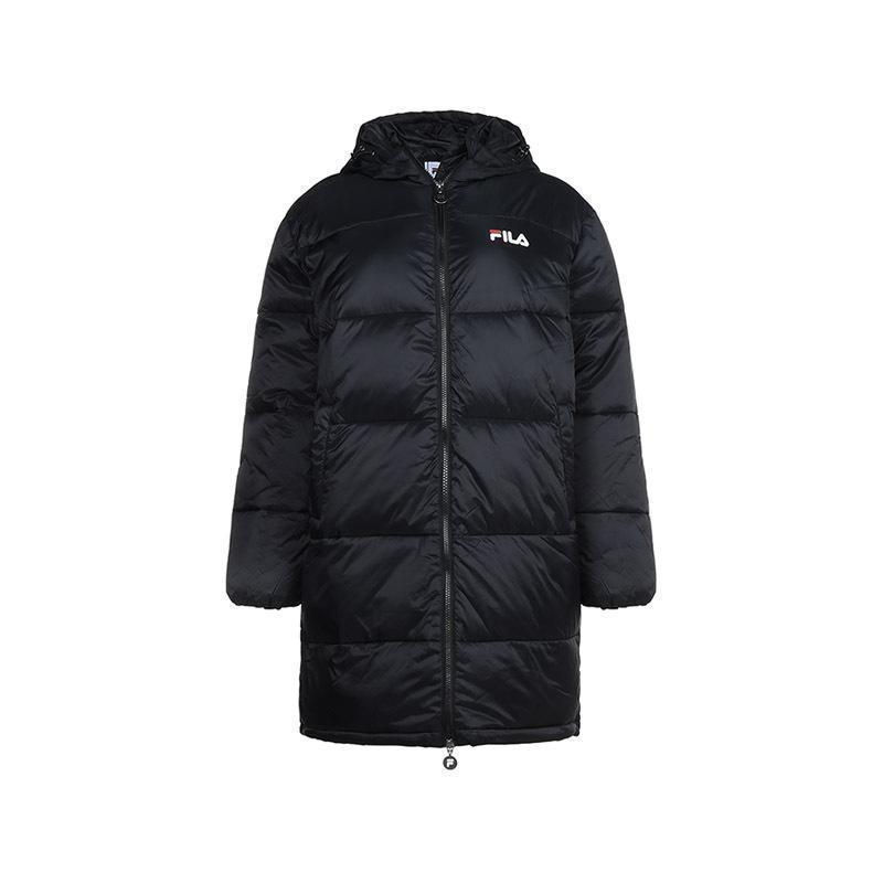 fila斐乐女士聚酰胺中长款连帽棉服大衣687219参数