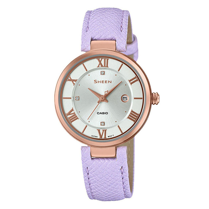 casio卡西欧石英表女sheen系列日韩品牌商务休闲时尚女士腕表she4529