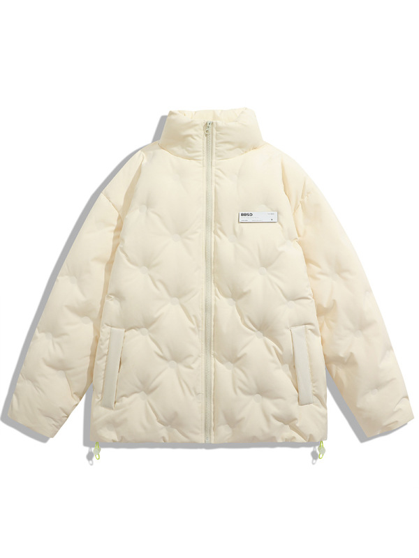 男装秋冬季新款羽绒服潮牌保暖情侣羽绒衣外套男女同款立领面包服