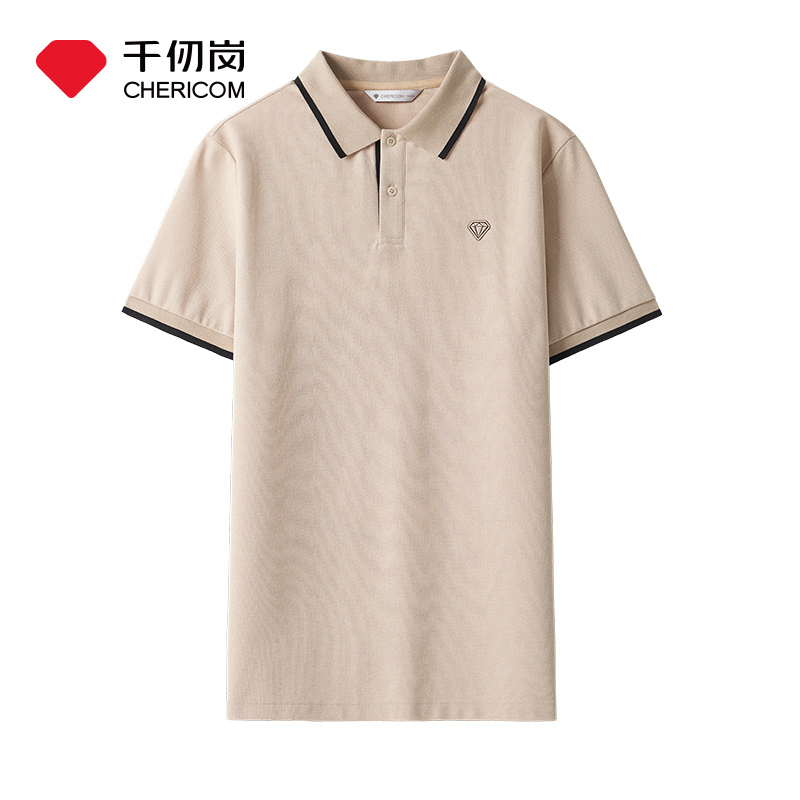 千仞岗夏季新款男士短袖Polo衫潮流休闲舒适百搭上衣
