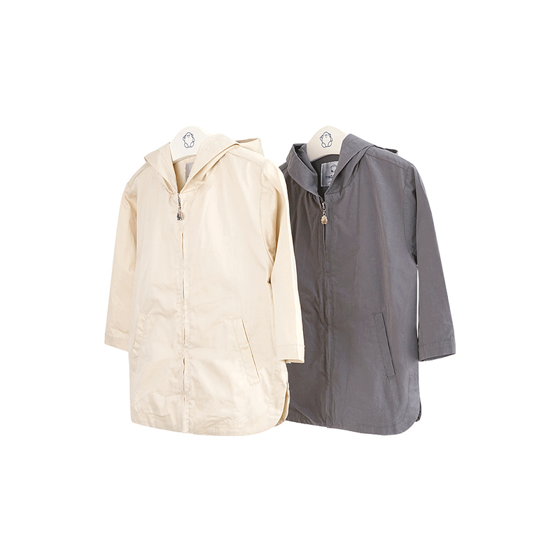 男童春季新品外套长袖拉链双口袋两色时尚外出服1-5岁80-120cm