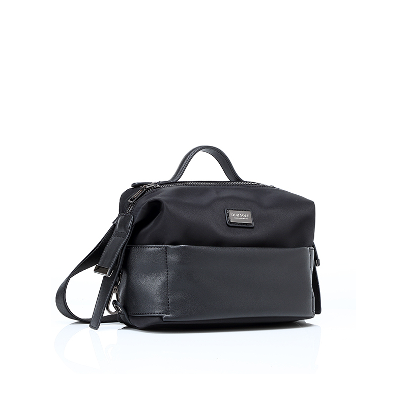 dubaolu都宝路新款新品运动休闲包男女通用出游黑色系织物包拉链旅行