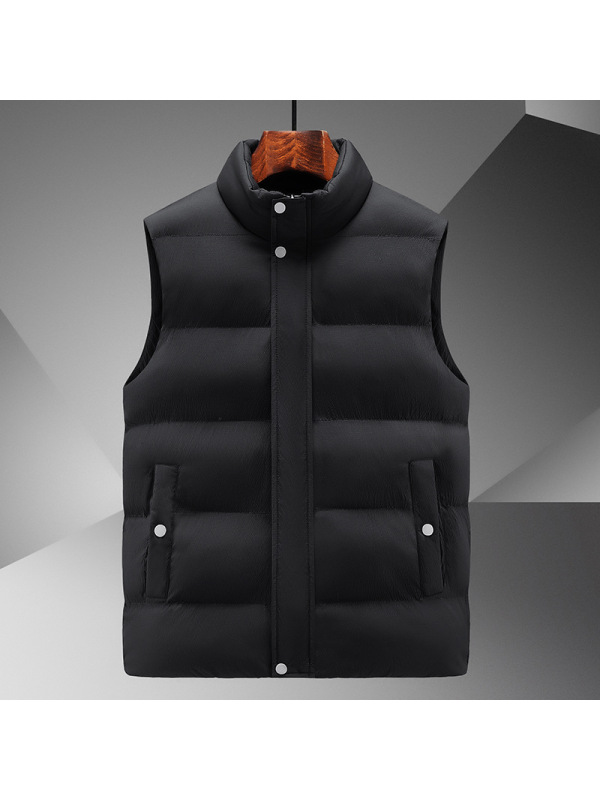 男装棉马甲男士秋冬新款立领保暖背心潮牌运动坎肩马夹男外套